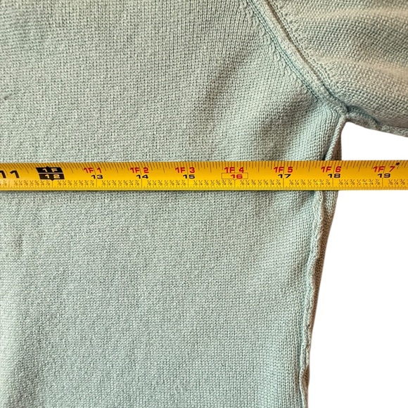 Woolrich Mint Green 3/4 Length Sleeves Floral Embroidered Button Up Medium - Picture 9 of 10